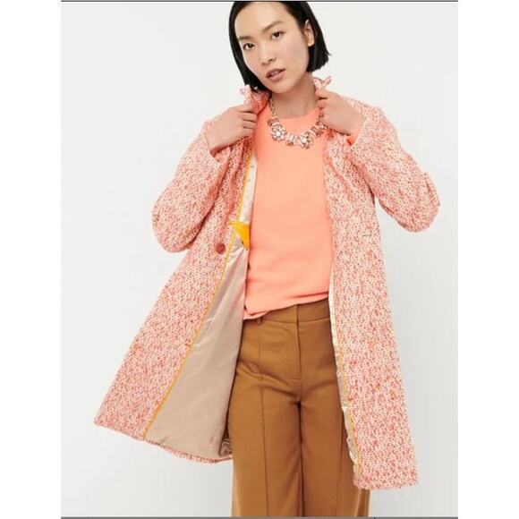 J. Crew Daphne Topcoat in Italian Tweed Wool Blend Size 6 - Picture 5 of 16